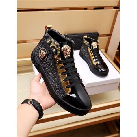 fake versace high top sneakers|farfetch versace sneakers.